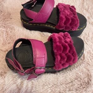 Dr. Martens Voss Fur Sandals